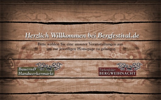 Landingpage für die Veranstaltungen Bauern- und Handwerkermarkt und Türkenfelder Bergweihnacht